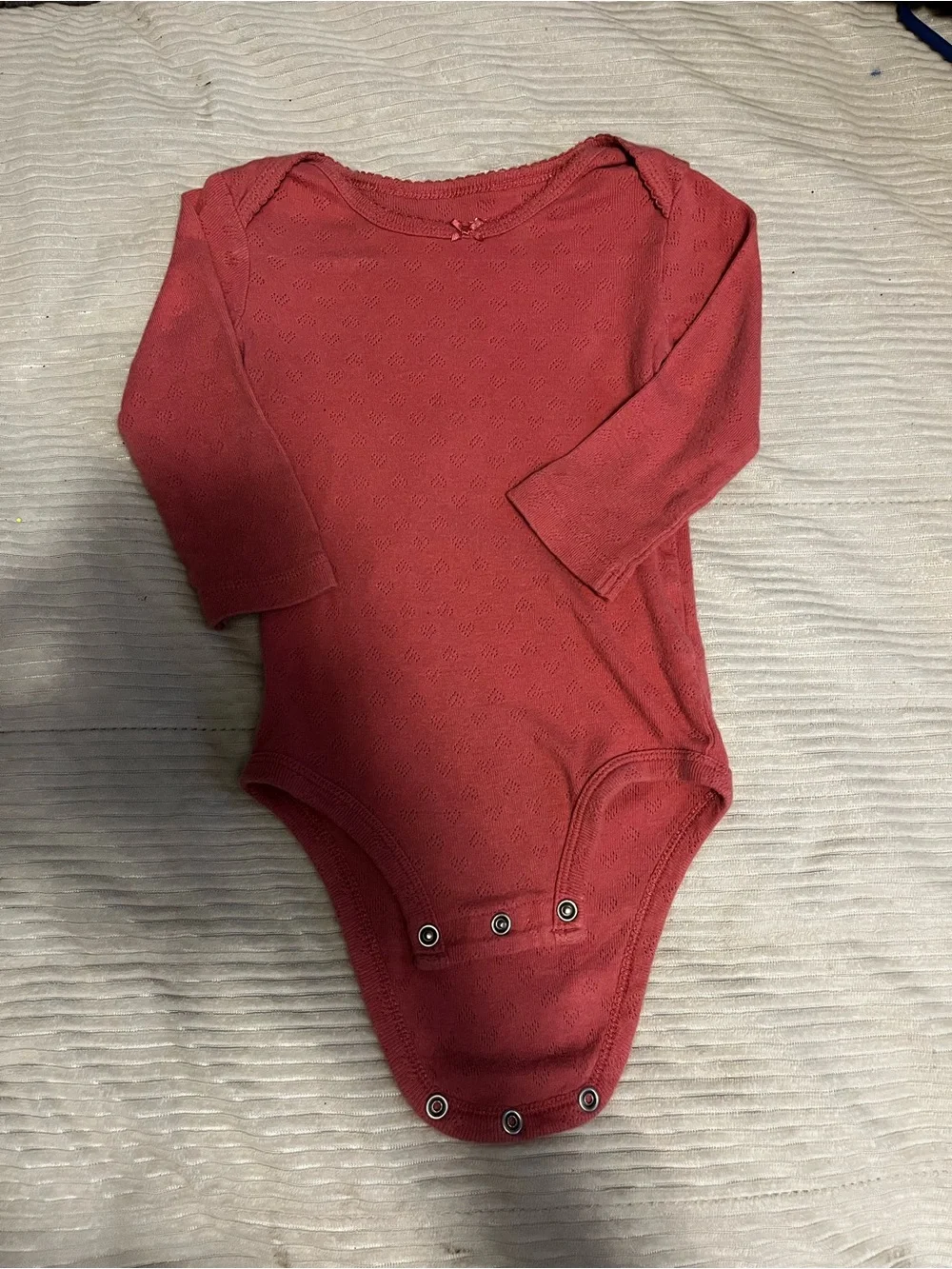 Carter's Long-Sleeve Baby Bodysuit - Rose